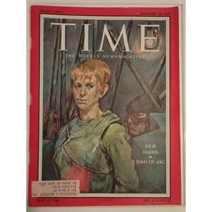 Vintage November 28 1955 Time Magazine - Julie Harris as Joan of Arc